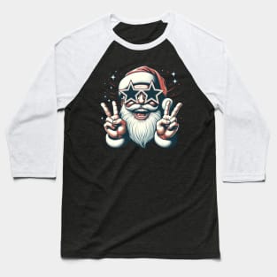 Retro Santa Christmas Baseball T-Shirt